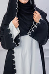 Black & White Grace Abaya