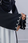 Black & White Grace Abaya