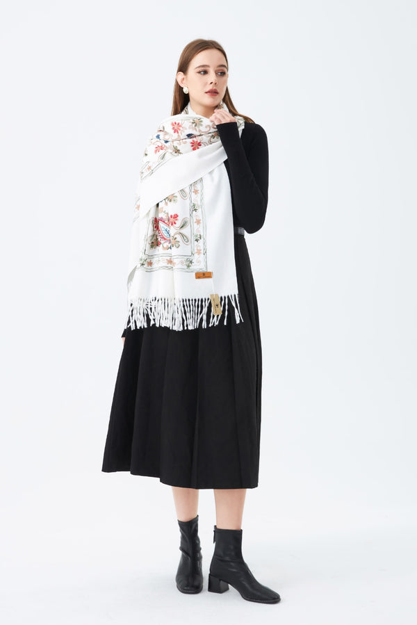 Embroided Pashmina Scarf SC-05