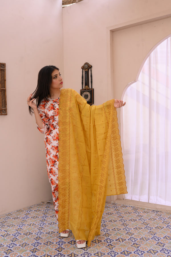 Rouge Summer shawl Musterd