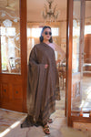 Turkish Cashmere Wool Shawl - Brown
