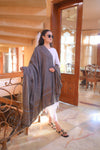 Turkish Cashmere Wool Shawl - Dark Taupe