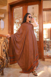 Turkish Cashmere Wool Shawl - Bronze