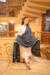 Turkish Cashmere Wool Shawl - Black