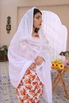 Rouge Summer shawl White