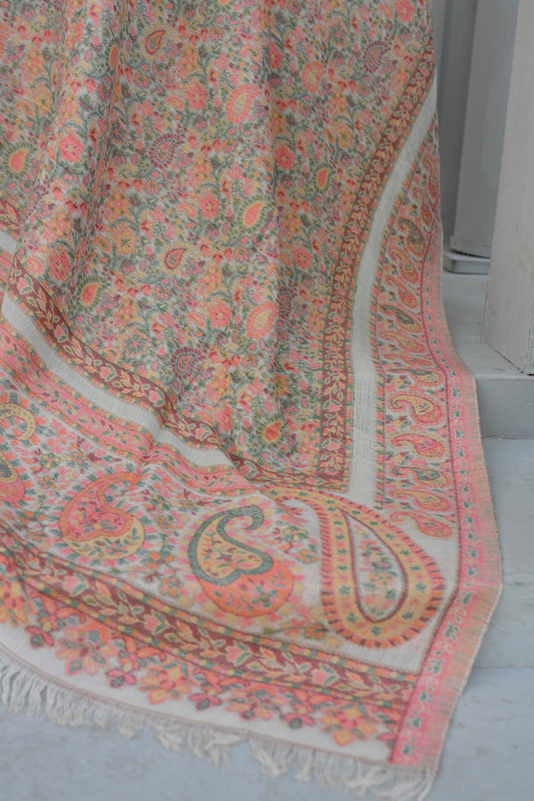 KANI SHAWL - Antique Blush Kani