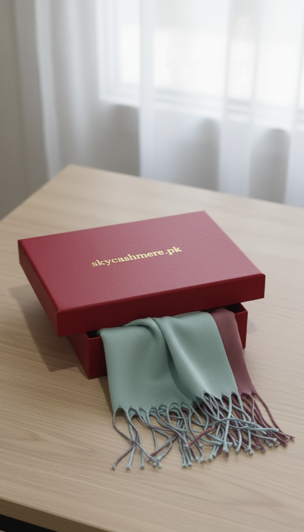 Two tone shawl - G/B