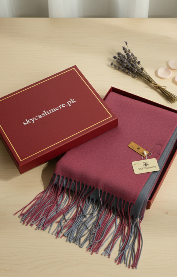 Two tone shawl - P/B