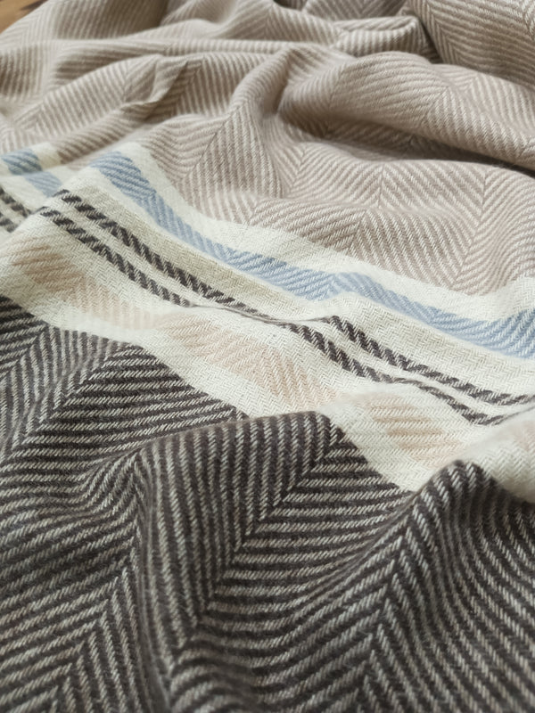 Turkish Style Wool Stole - Grey