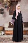 FLORAL NOIR ABAYA with HIJAB