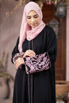 FLORAL NOIR ABAYA with HIJAB