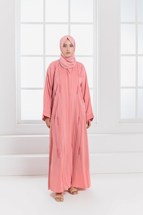 Modern Modest Wear: Open Abaya with Hijab