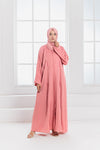 Modern Modest Wear: Open Abaya with Hijab