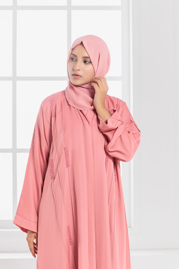 Modern Modest Wear: Open Abaya with Hijab