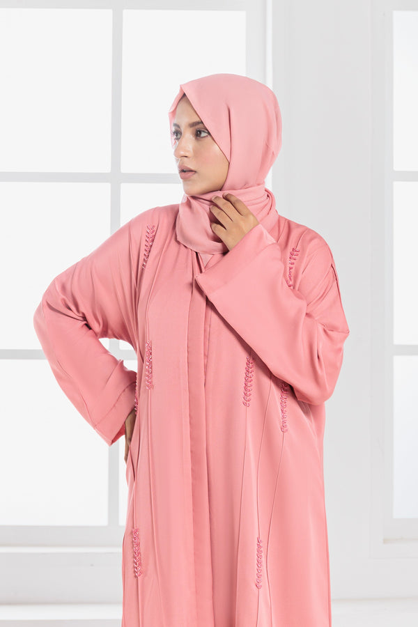 Modern Modest Wear: Open Abaya with Hijab