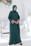 Emerald Charm Abaya with Hijab