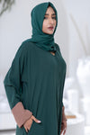 Emerald Charm Abaya with Hijab