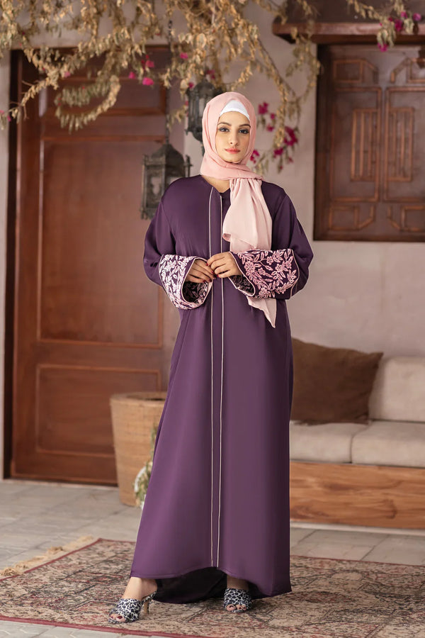 LILAC ABAYA WITH HIJAB