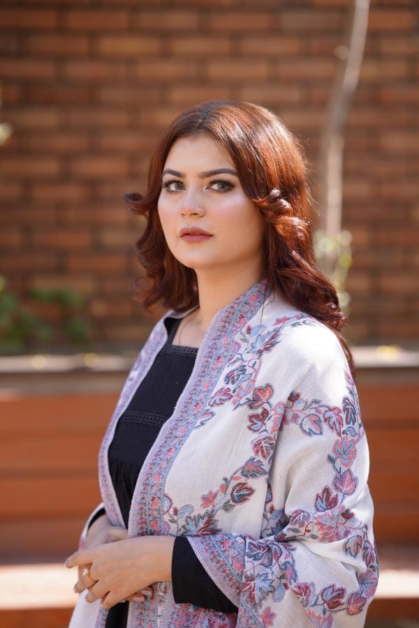 Kani Allure Stole - White