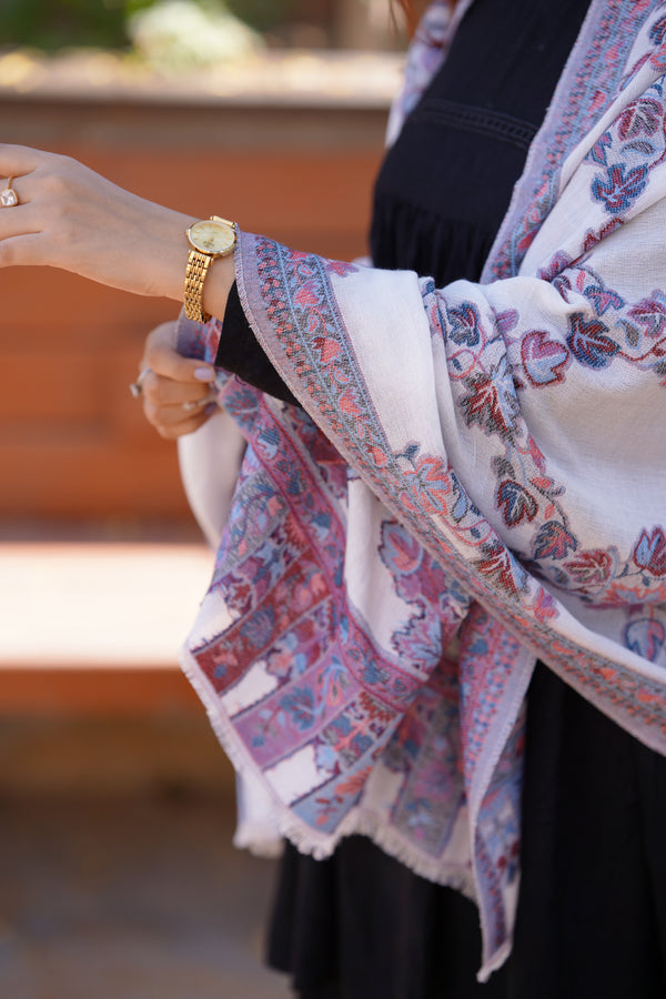 Kani Allure Stole - White