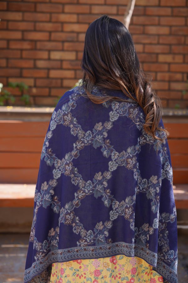 Kani Allure Stole - Royal Blue
