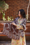 Kani Allure Stole - Coffee