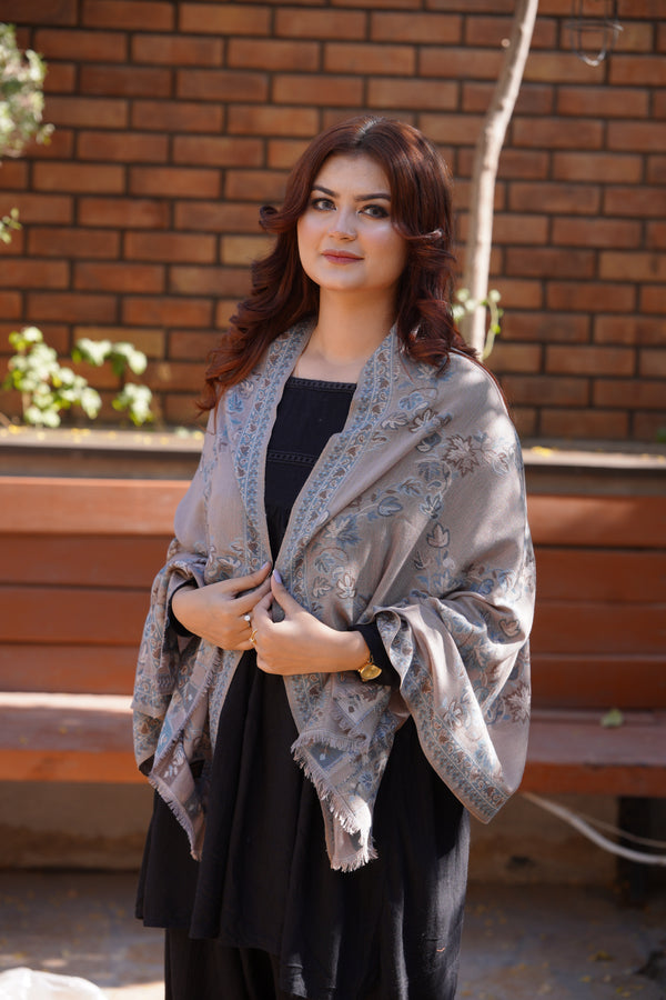Kani Allure Stole - Grey