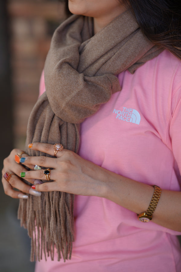 Premium Wool Stole - Brown