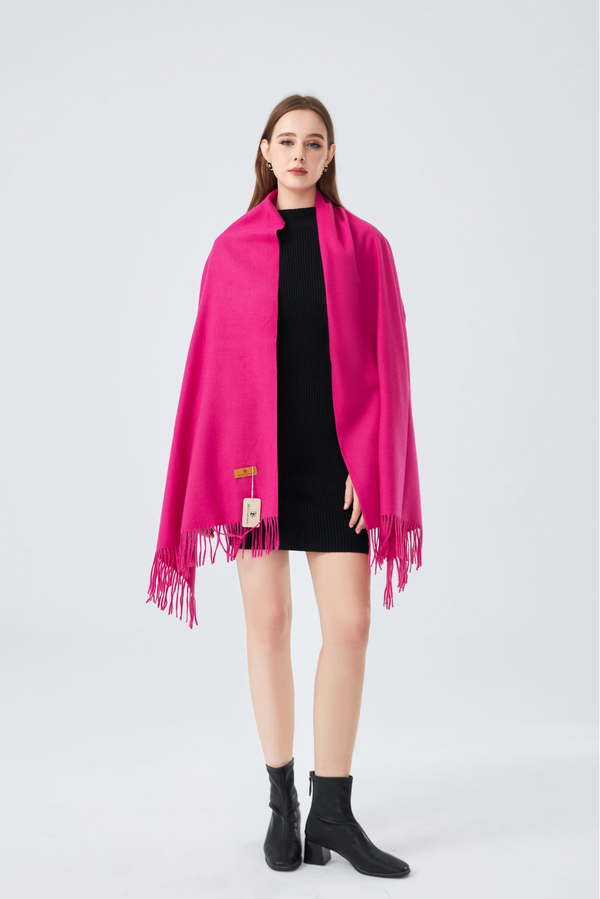 Single Tone Winter Plain Wool Hijab