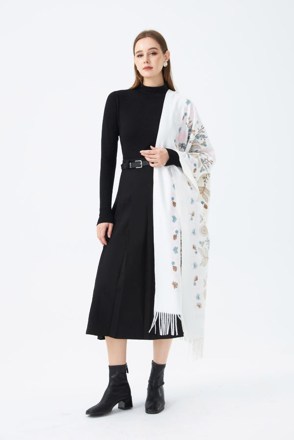 Embroided Pashmina Scarf SC-07