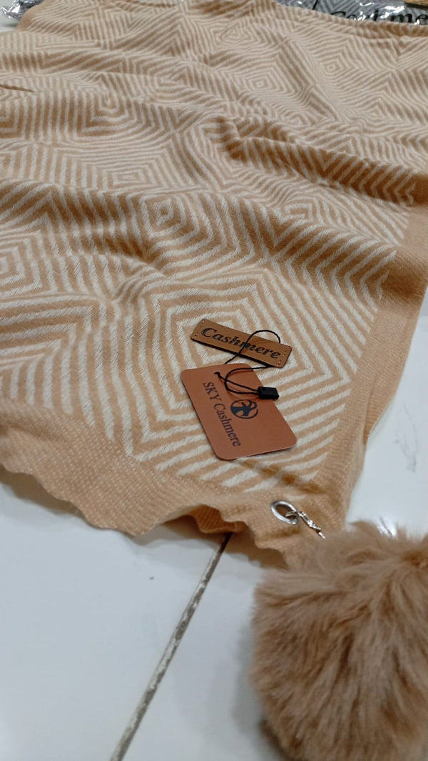 Wool stole border ball