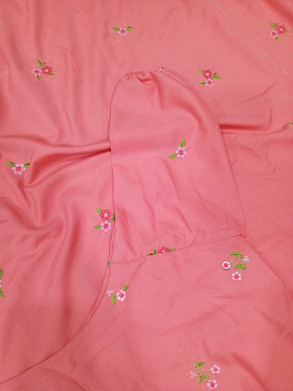 Embroidered Namaz Chaddar - Pink D7