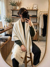Wool Velvet Shine Stole