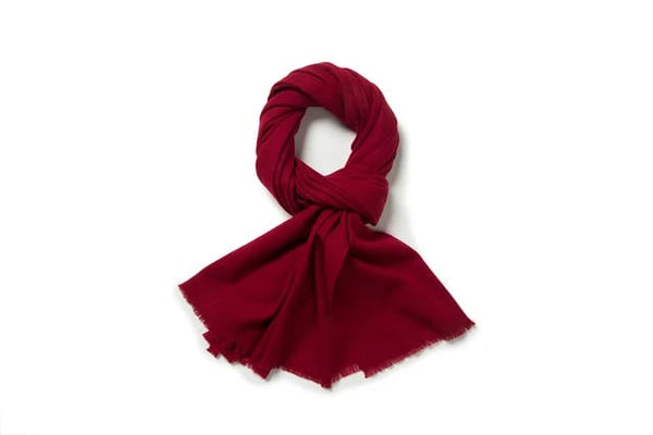 Warm Wool Stole - Maroon