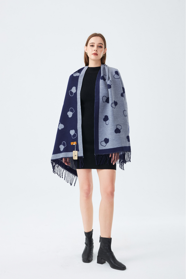 Winter Stole with Hearts SC-04