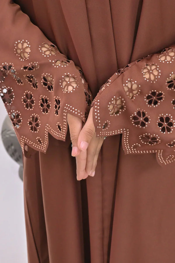 BAHAR Cutwork ABAYAwith hijab