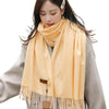 Premium Wool Stole -Creem Beig