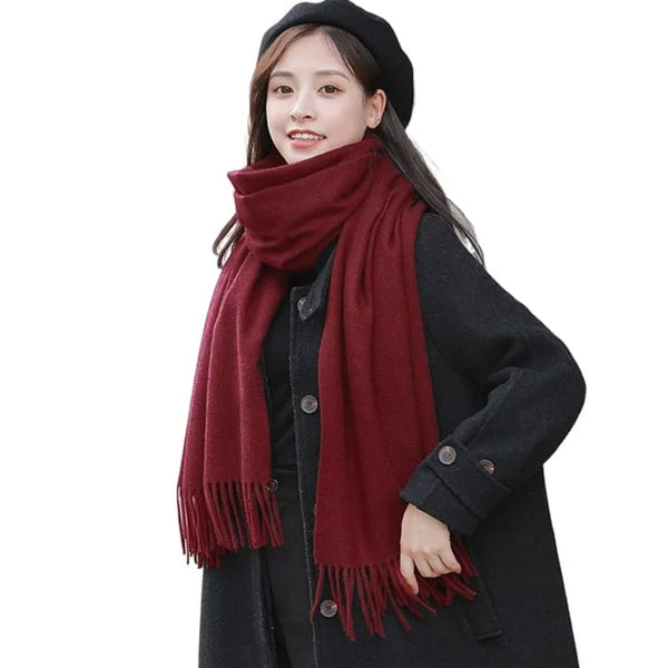 Premium Wool Stole Brown Mahroon