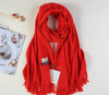 Premium Wool Stole -Red