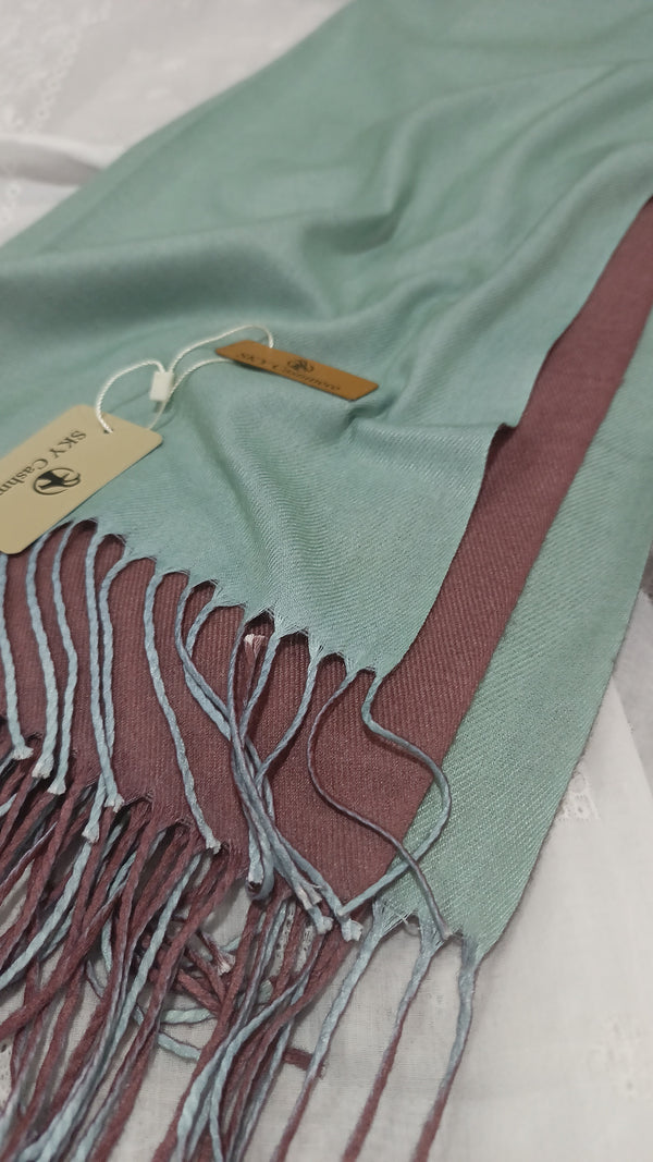 Two tone shawl - G/B