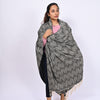 Leaf Wool Shawl - Grey