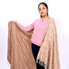 Leaf Wool Shawl - Golden