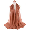 Plain Georgette Rosy Brown