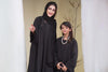 Kids Embroidery abaya black