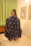 Royal Glow Shawl - NAVY BLUE