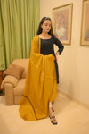 Elegant Shawl with Gota Zari Border Musterd