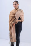 Two Tone Shawl - Beige Shades