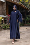 Coco Blue Cutwork Abaya