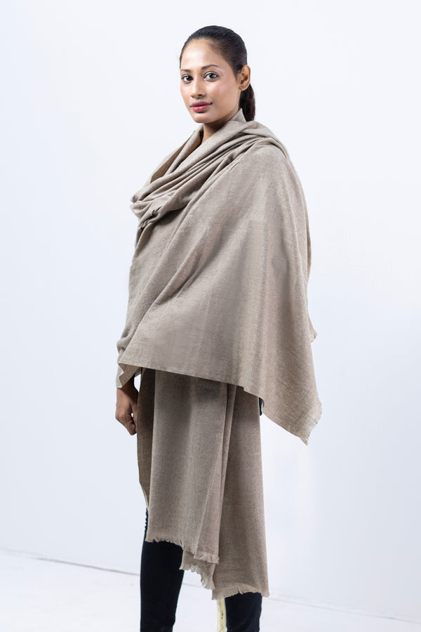 Plain Wool Shawl-Silver Chalice