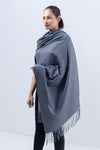 Two Tone Shawl - Gutt Gray + Grey Goose